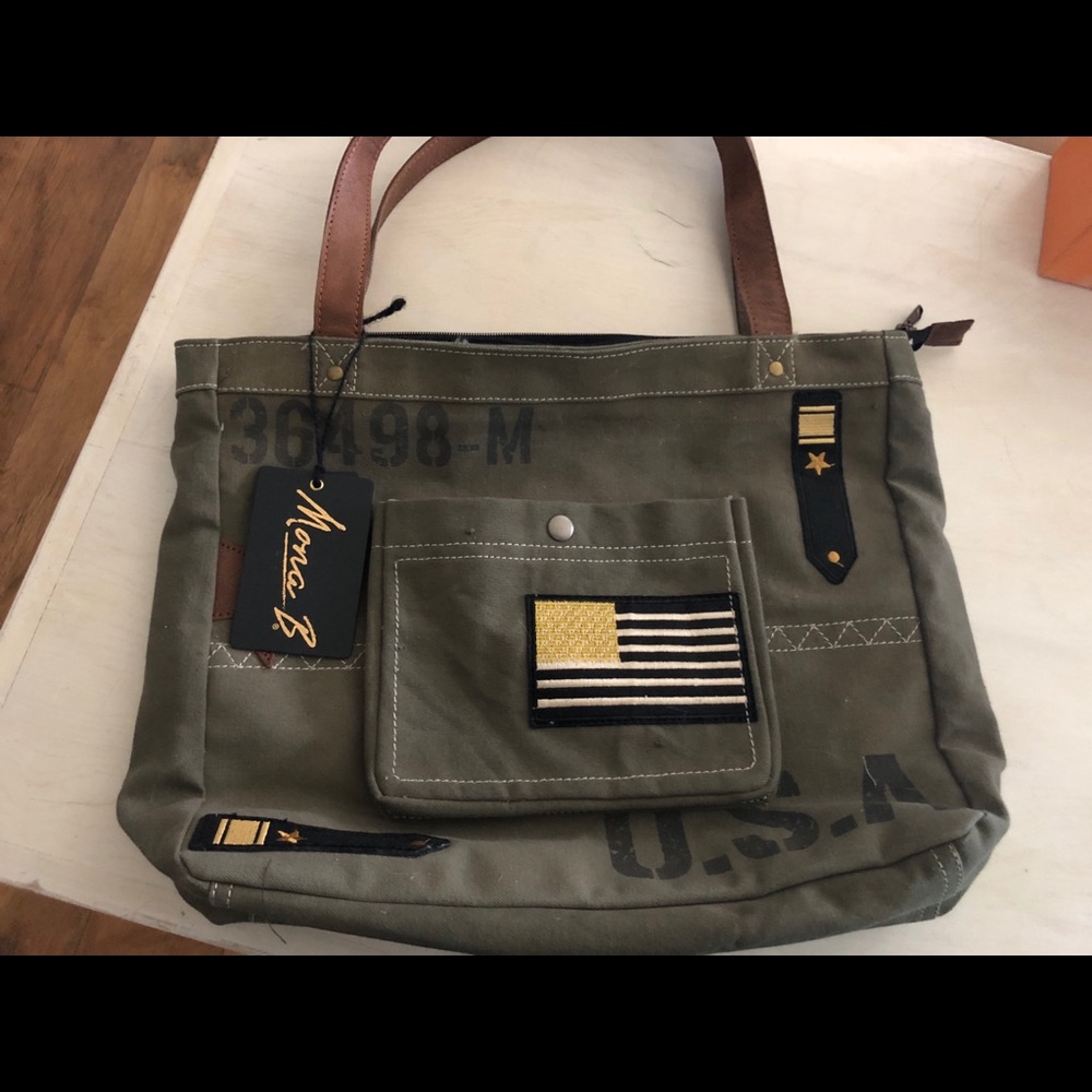 Military style tote bag